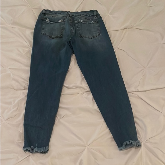 Distressed Blue Jeans - Picture 2 of 2